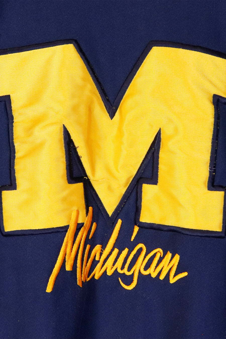 Vintage NCAA Michigan University Colour Block Sweatshirt Sz L