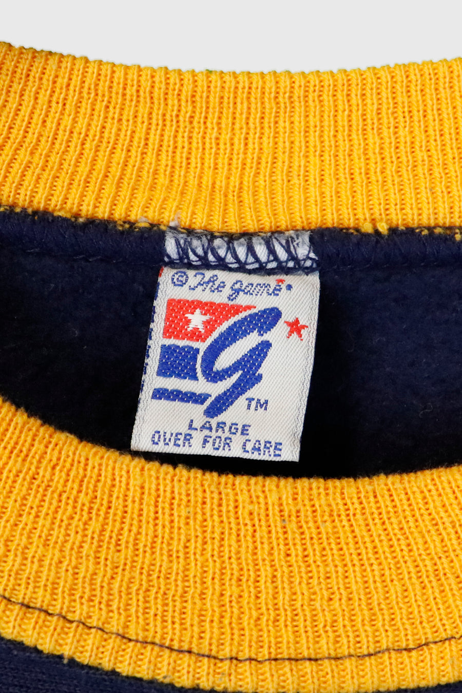 Vintage NCAA Michigan University Colour Block Sweatshirt Sz L