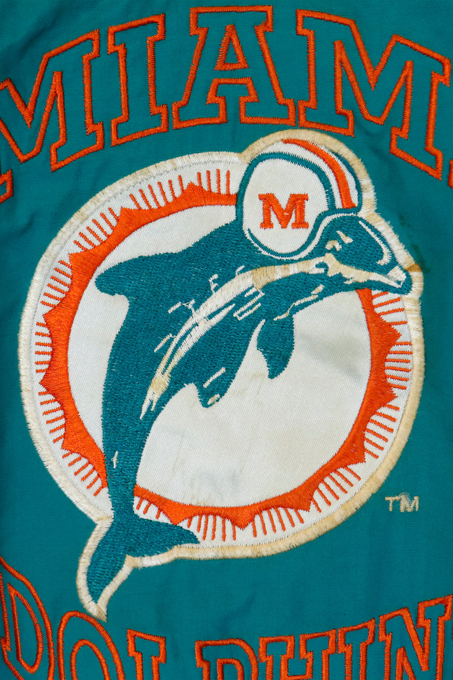 Vintage Starter NFL Miami Dolphins Quarter Zip Colour Block Jacket Sz M