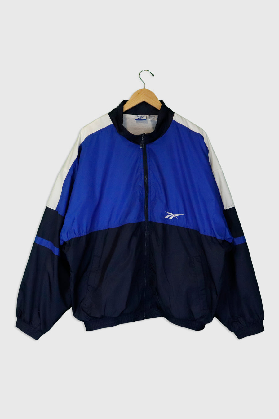 Vintage Reebok Full Zip Multi Colour Lined Jacket Sz XL