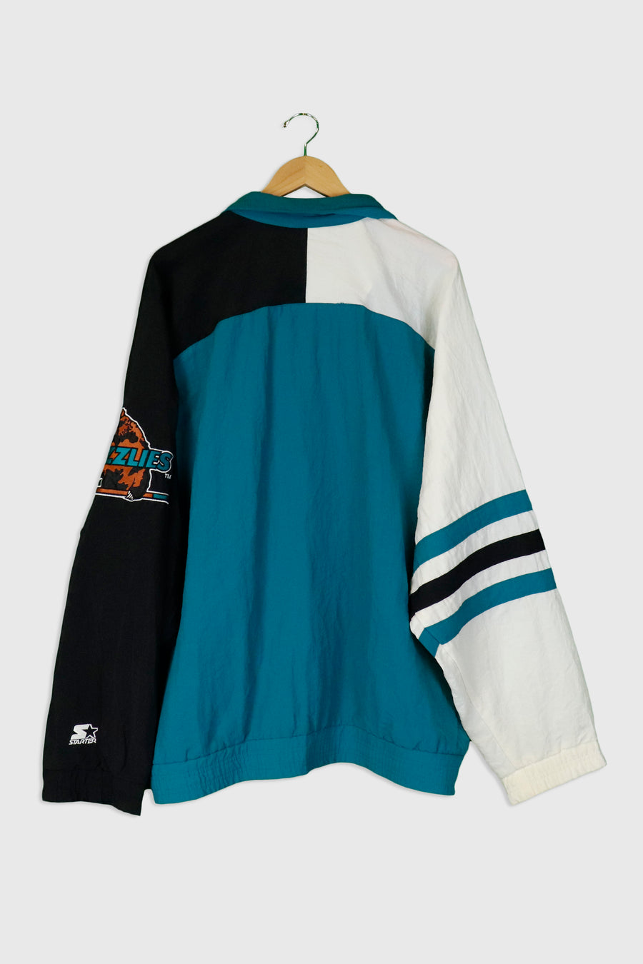 Vintage Hl Utah Grizzlies Full Zip Multi Colour Embroidered Jacket