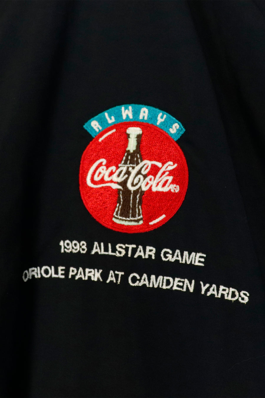 Vintage 1993 MLB Baltimore Orioles All Star Game Embroidered Jacket Sz XL