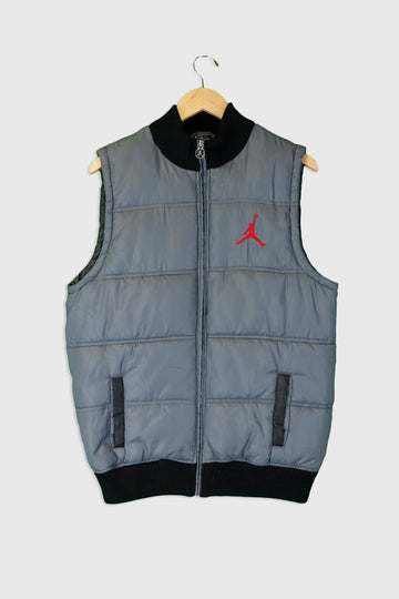 Vintage Nike Air Jordan Puffy Zip Up Vest Sz XL