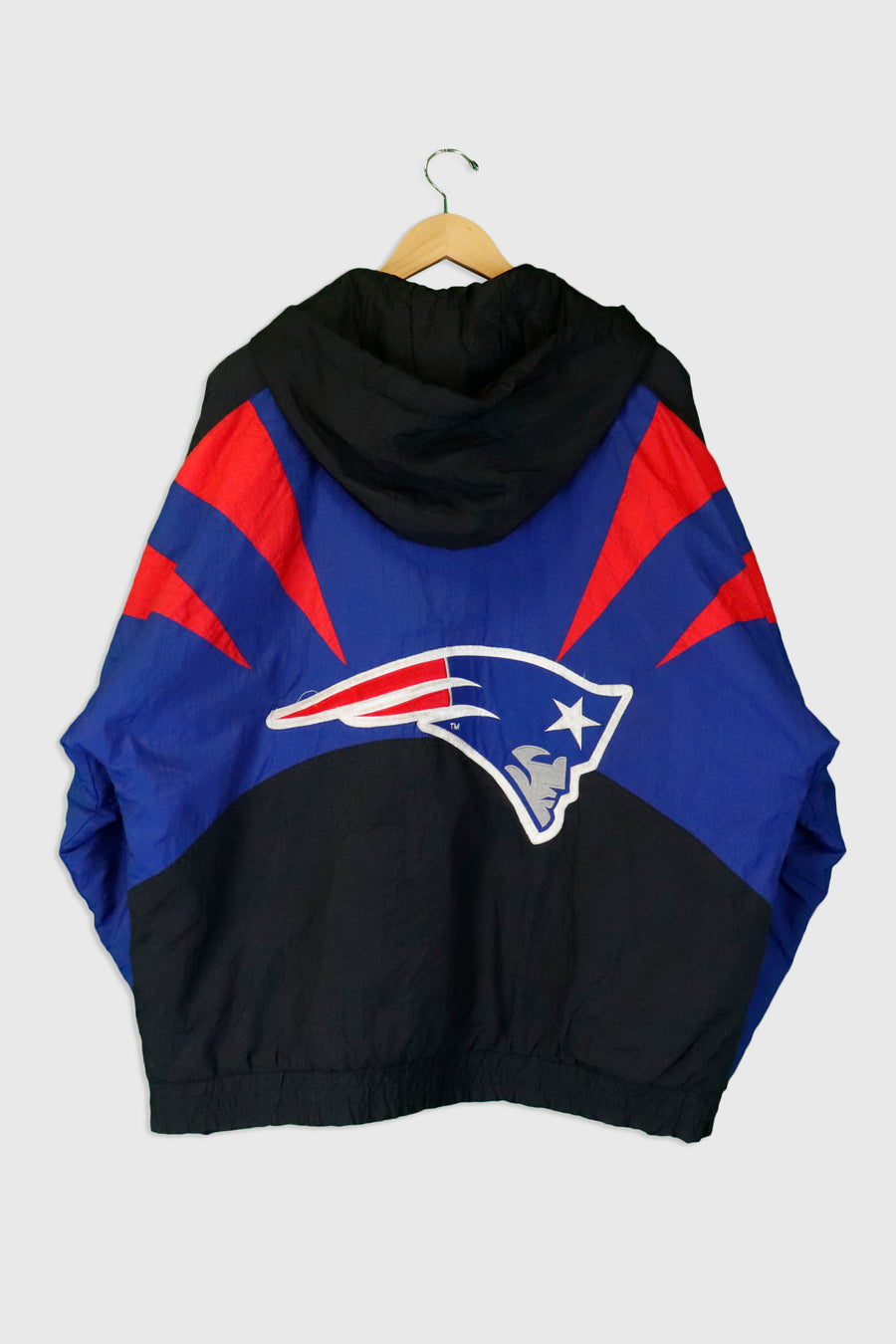 Vintage Pro Line NFL New England Patriots Multi Colour Full Zip Winter Jacket Sz L