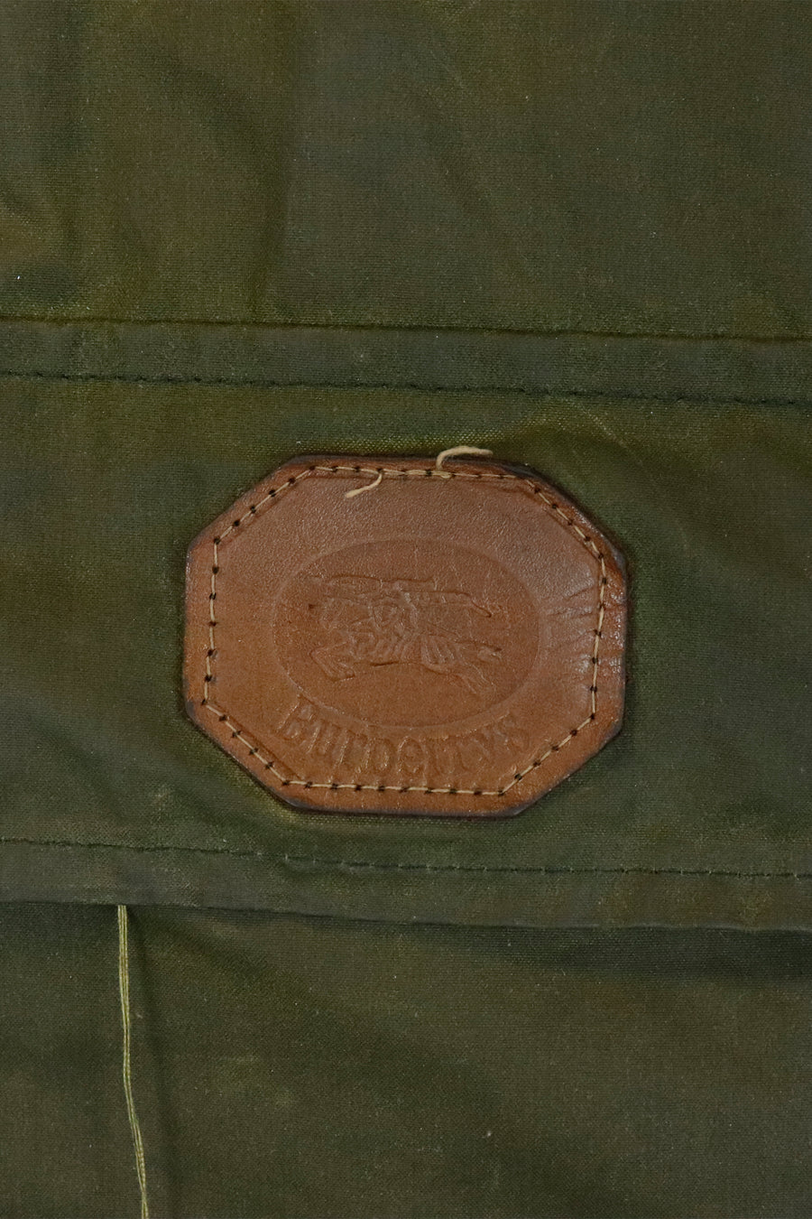 Vintage Burberry Cord Collared Full Zip Army Style Jacket