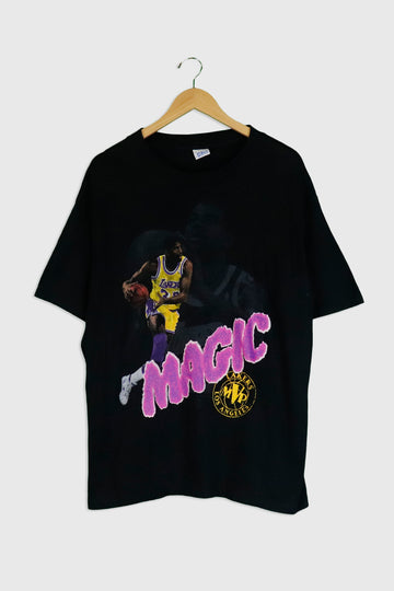 Vintage NBA Los Angeles Lakers 'Magic' Vinyl T Shirt Sz XL