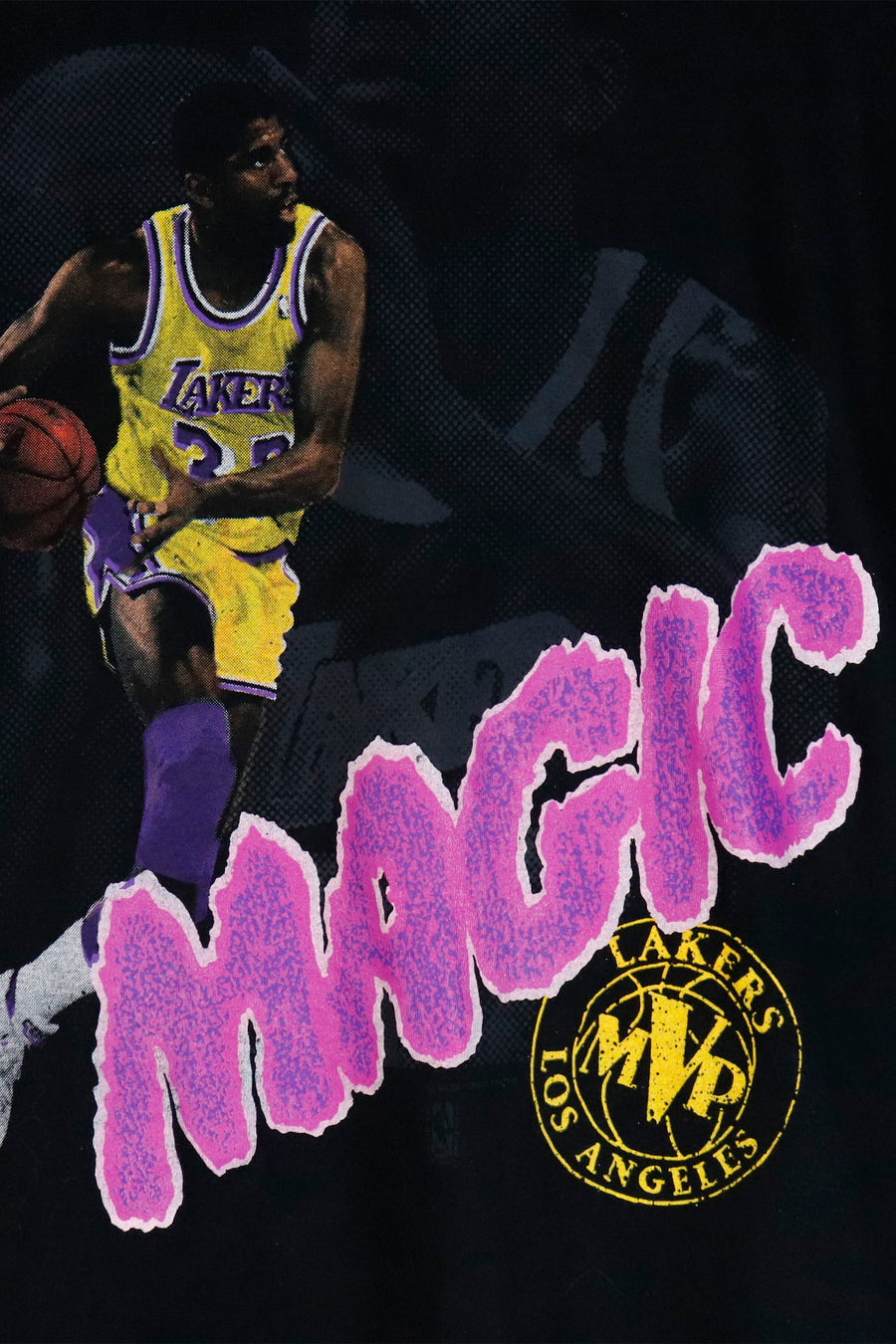 Vintage NBA Los Angeles Lakers 'Magic' Vinyl T Shirt Sz XL