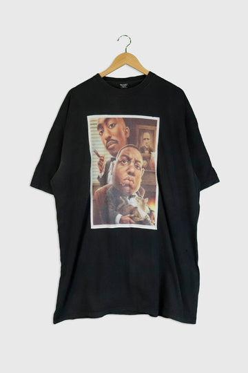 Vintage Tupac Biggie Caricature T Shirt Sz 2XL