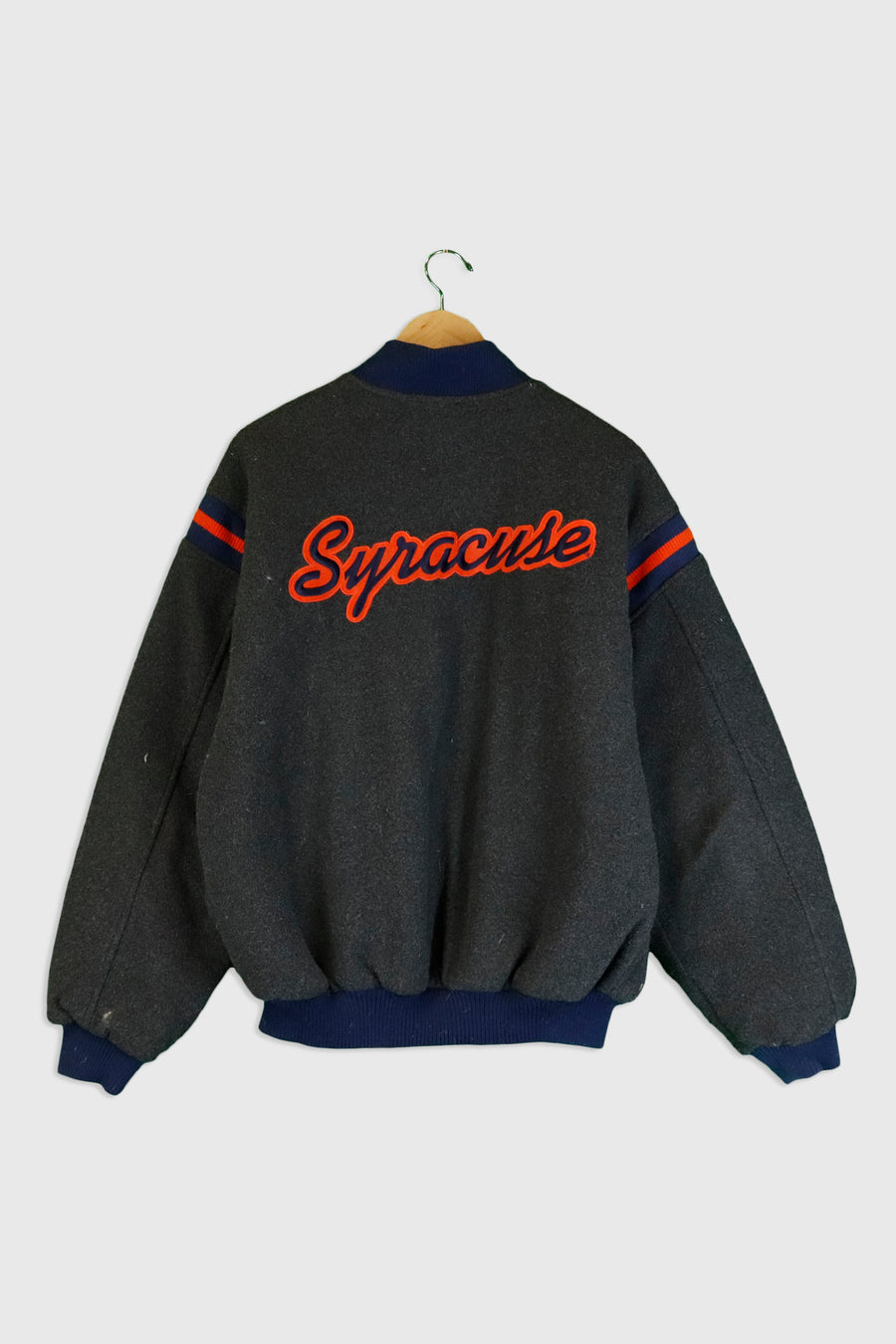 Vintage Nike Syracuse Varsity Bomber Sweatshirt Sz M