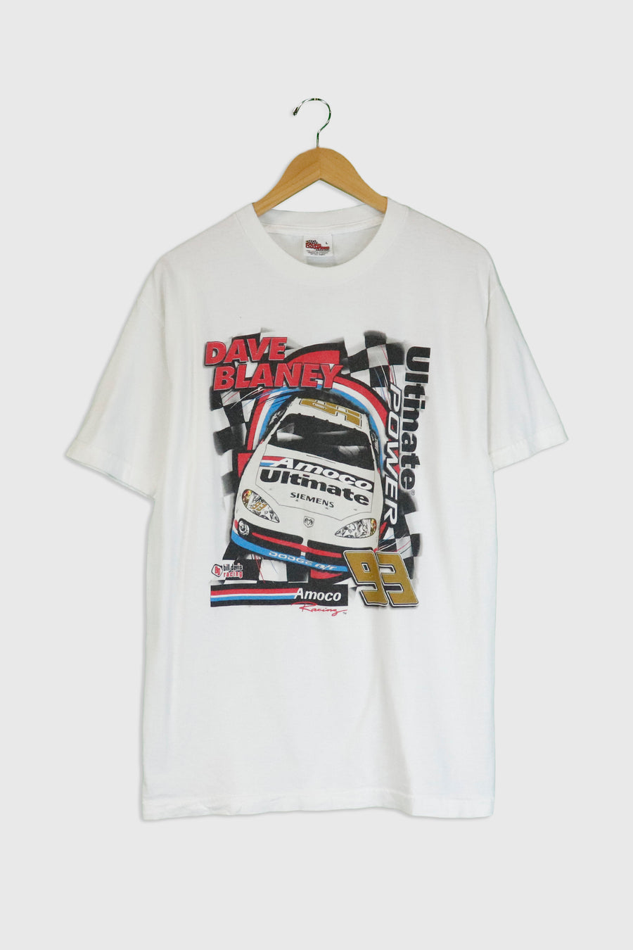 Vintage Dave Blaney #93 Racing T Shirt Sz L