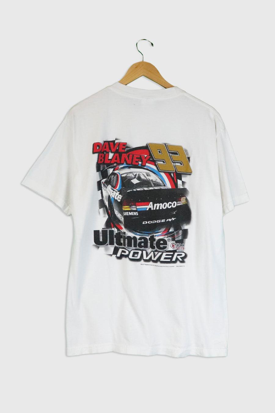 Vintage Dave Blaney #93 Racing T Shirt Sz L