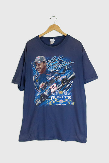 Vintage 2005 Rusty Wallace 'Last Call' Racing T Shirt Sz 2XL