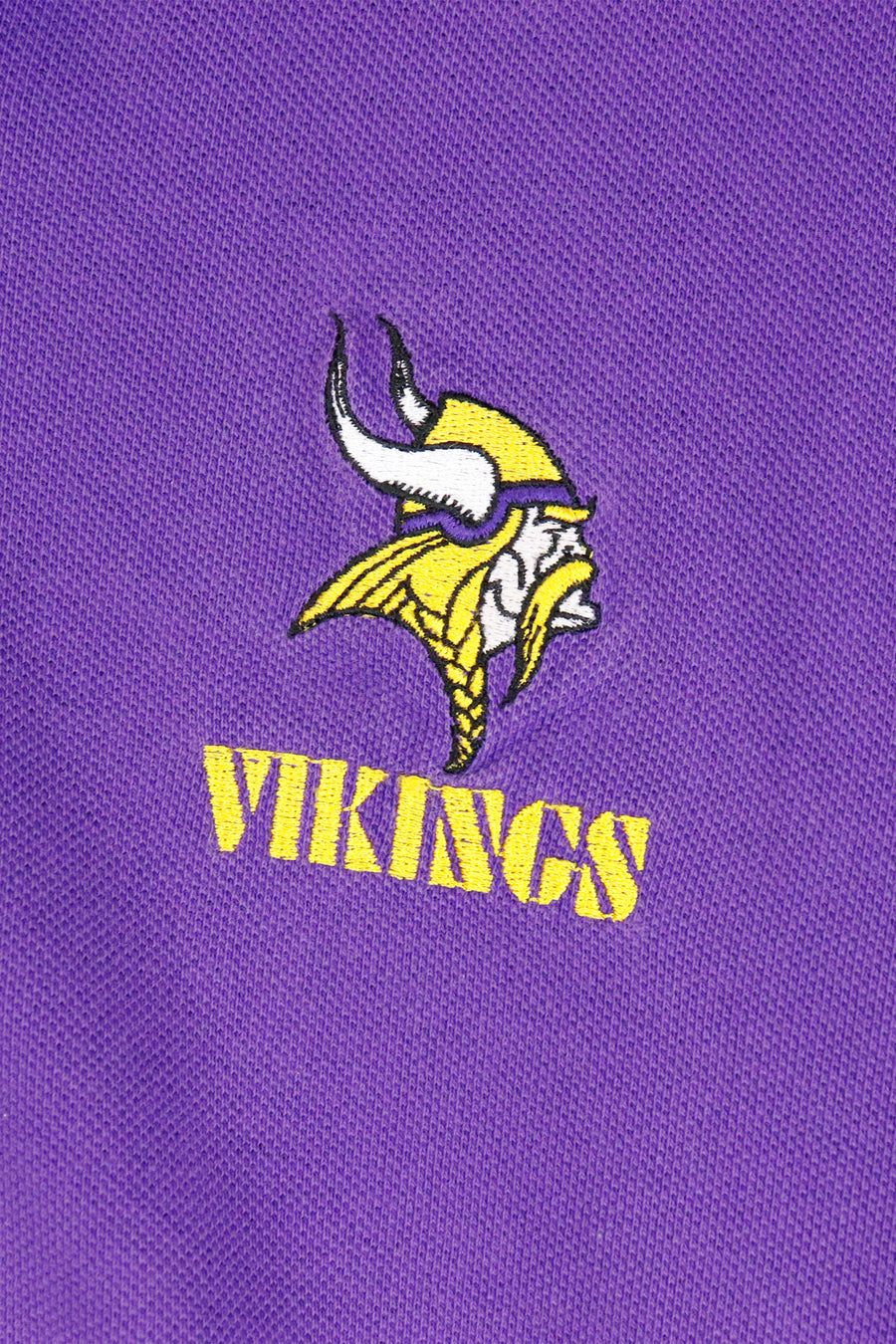 Vintage NFL Minnesota Vikings Embroidred Front Patched T Shirt Sz XL