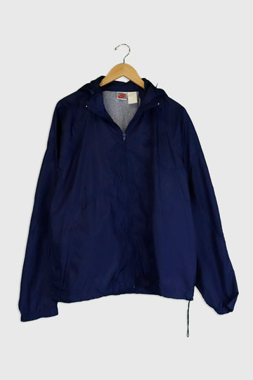 Vintage Nike Embroidered Mesh Full Zip Sinched Bottom Windbreaker Sz XL