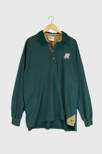 Vintage Chase Authentics Nascar #18 Collared Long Sleeve Sz XL