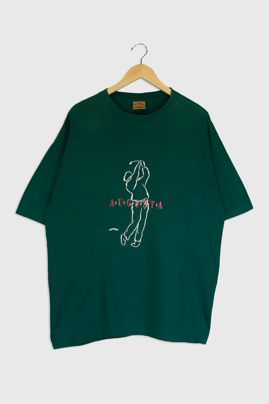 Vintage Nutmeg Augusta Embroidered T Shirt Sz XL