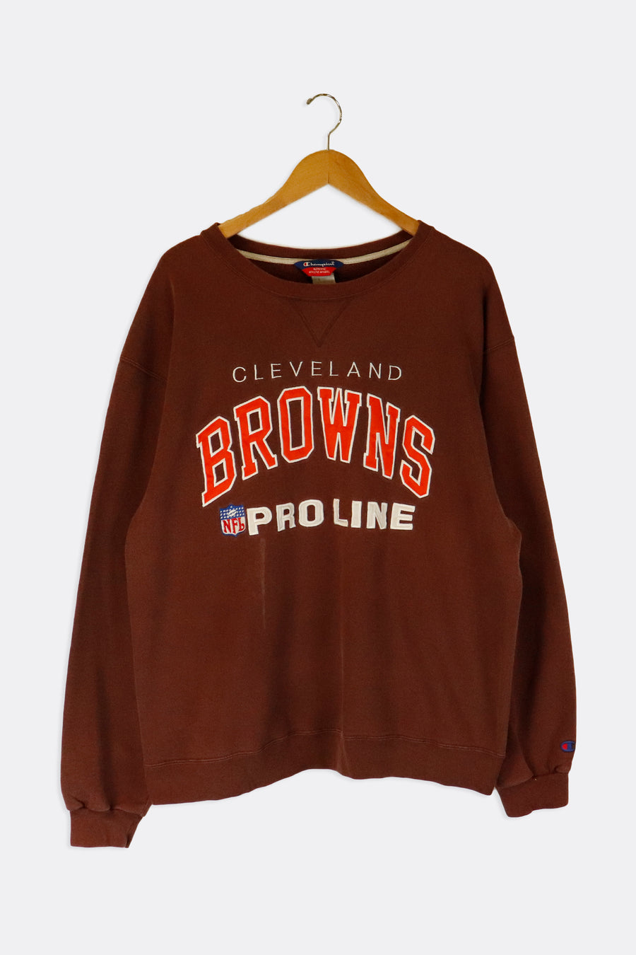Vintage Champion NFL Cleveland Browns Pro Line Embroided Puffy Sweatshirt