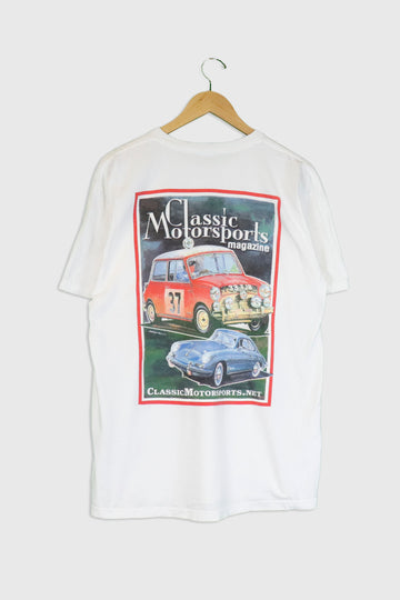 Vintage Classic Motorsports Magazine Vinyl T Shirt Sz L