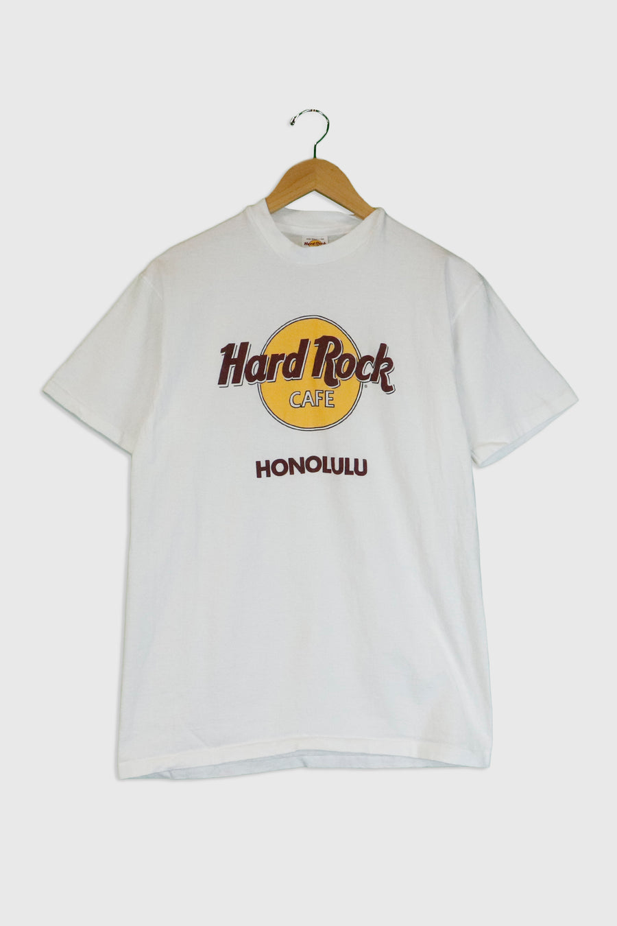 Vintage Hard Rock Cafe Honolulu Vinyl T Shirt Sz L
