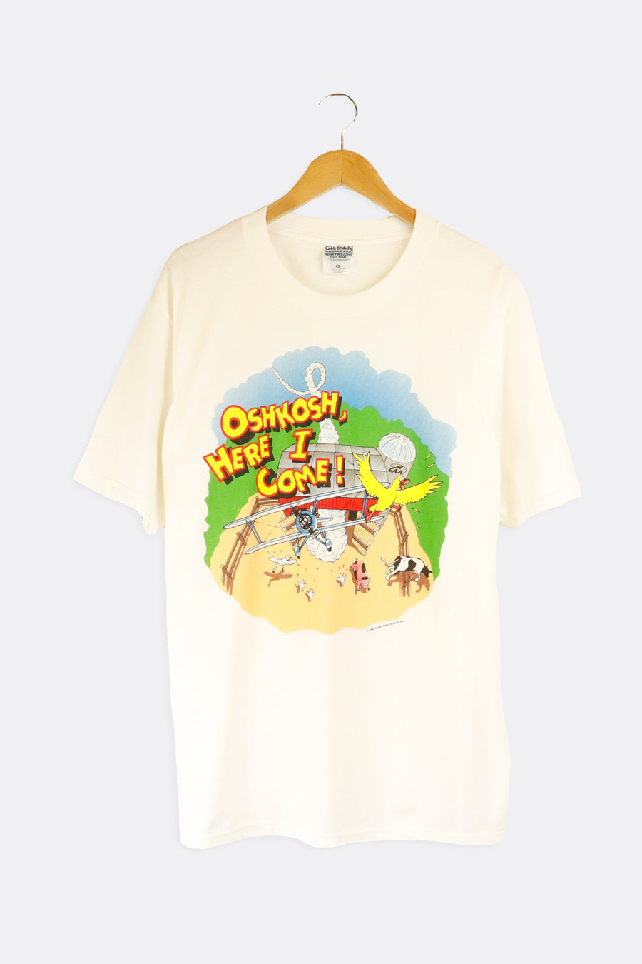 Vintage 1998 Oshkosh Here  Come Graphic T Shirt Sz L