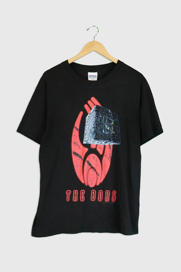 Vintage 1996 The Borg Startrek Vinyl T Shirt Sz L