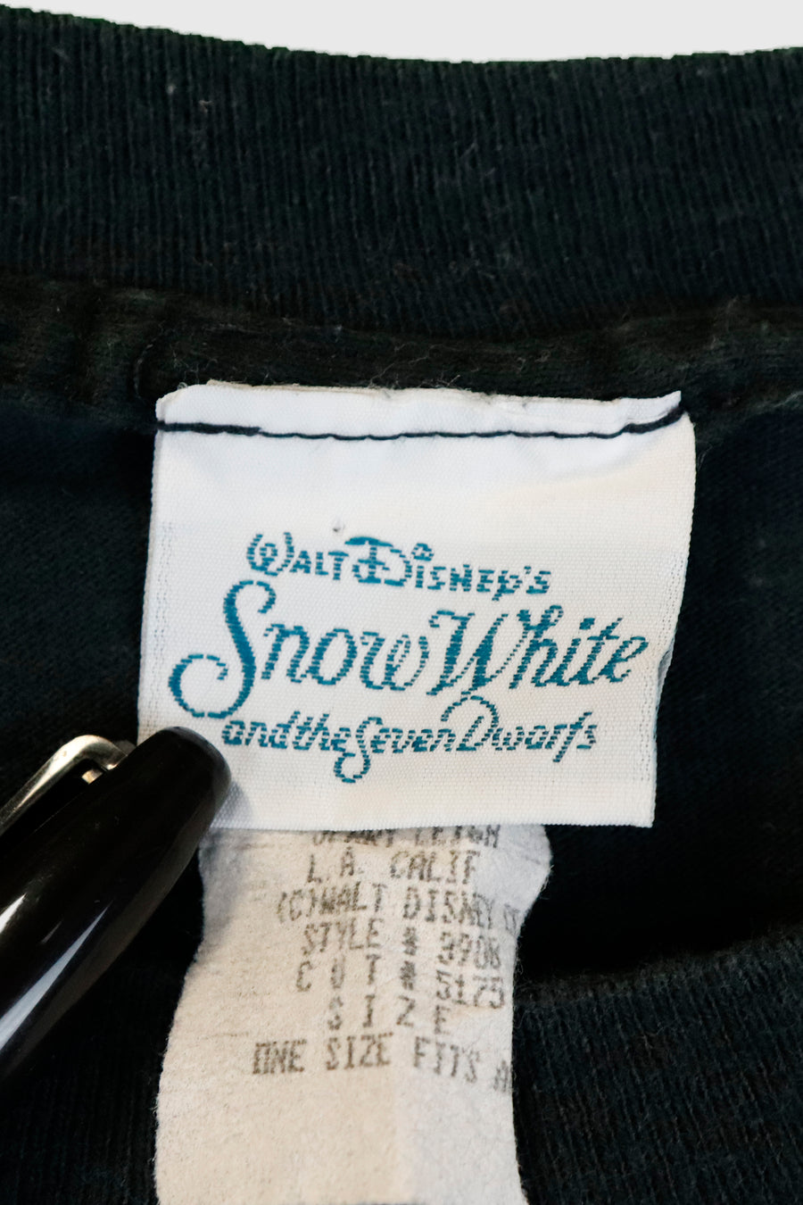 Vintage Disney Snow White 'GRUMPY' Vinyl T Shirt Sz XL