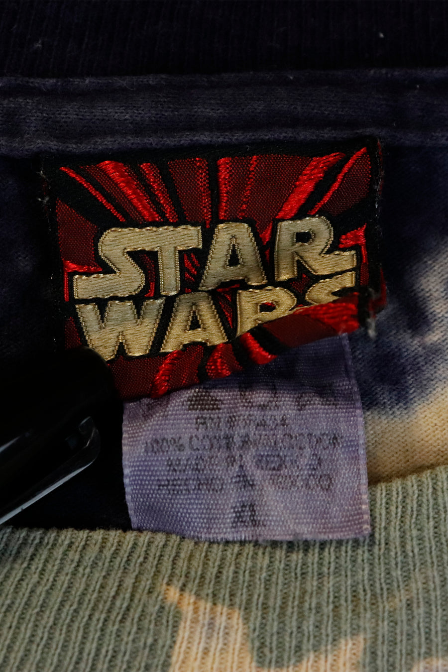 Vintage Star Wars Darth Mall Tie Dye Graphic T Shirt Sz XL