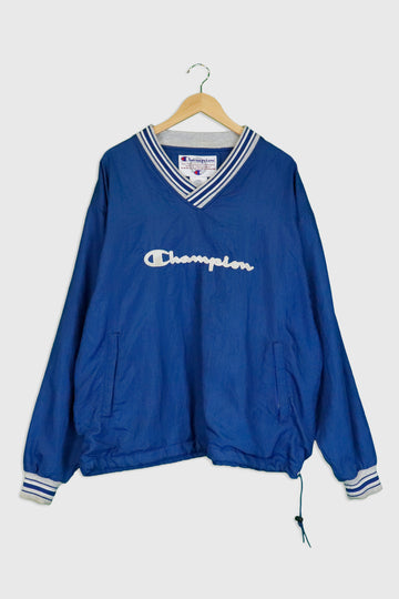 Vintage Champion Zip Pocket Jersey Style Jacket Sz L