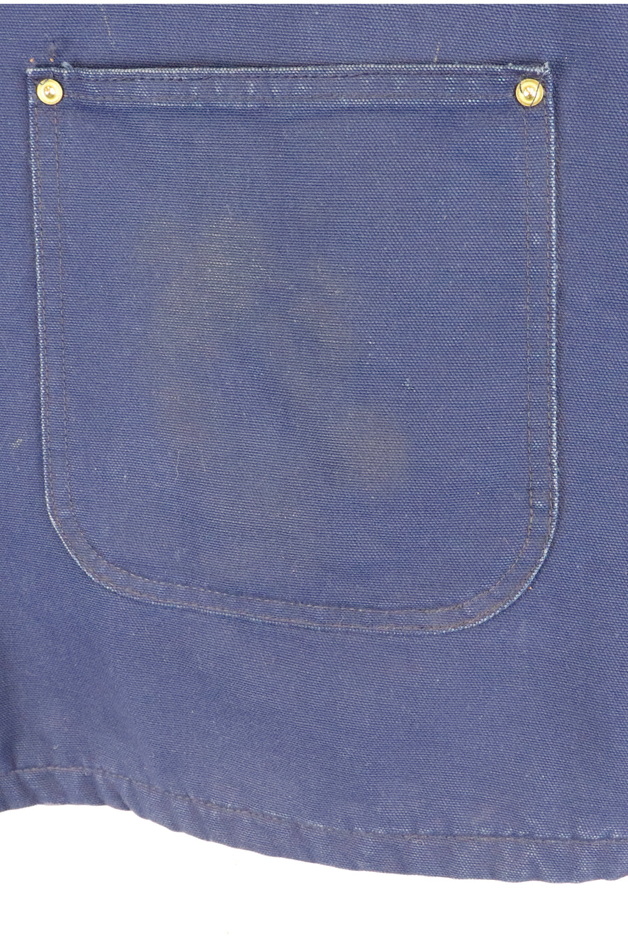 Vintage Carhartt Blanket Lined 100year Patch Chore Blue Jacket Sz 2XL