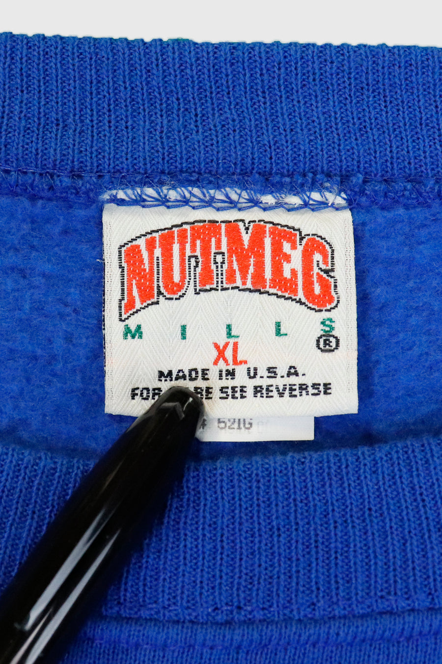 Vintage Nutmeg Mills NY Rangers Embossed Logo Sweatshirt Sz XL
