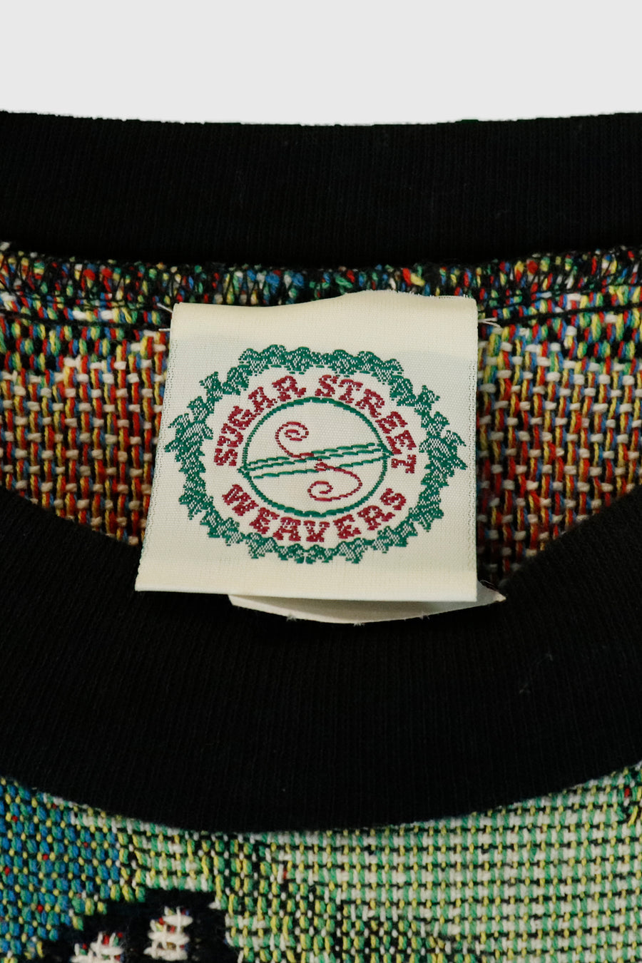 Vintage Sugar Streeet Weavers Woven Garden Sweatshirt Sz L