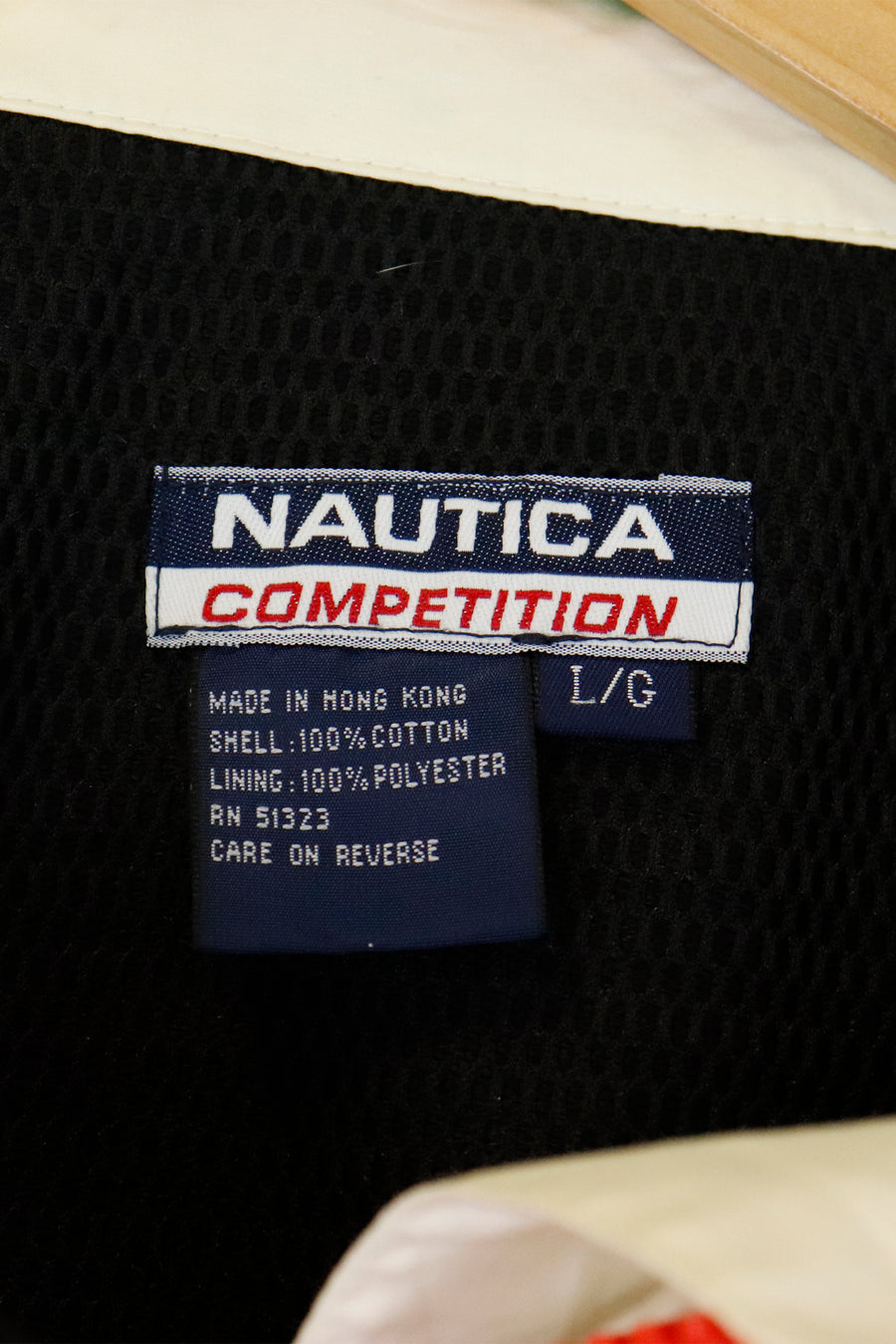 Vintage Nautica Competition Mesh Full Zip Jacket Sz L