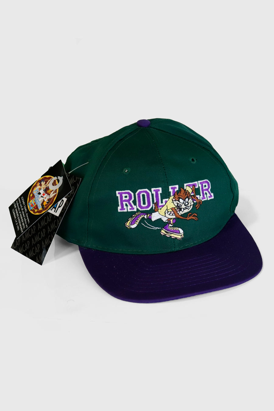 Vintage Looney Tunes Tazmanian Devil Roller Blading Snapback Hat