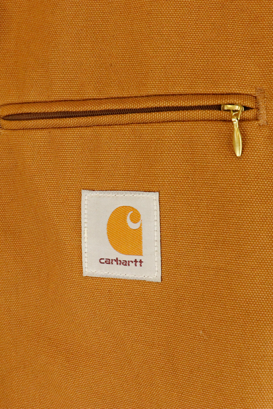 Vintage Carhartt Blanket Lined Detroit Brown Corduroy Collar Jacket Sz XL