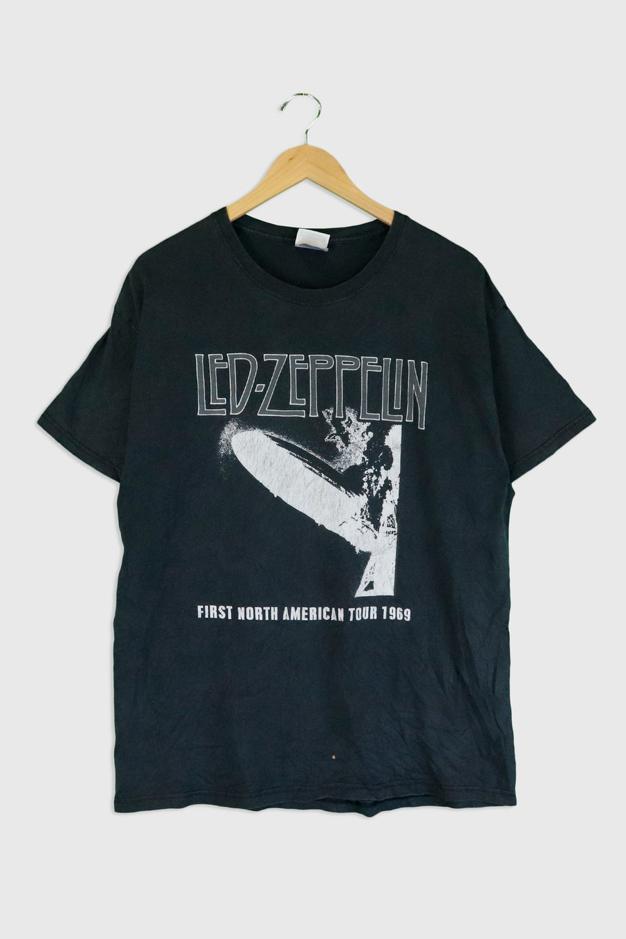 Vintage 1969 Led Zeplin 'First North American Tour' T Shirt