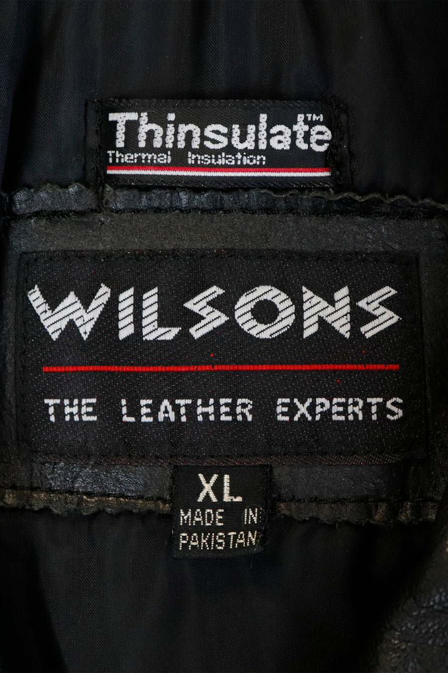 Vintage Wilsons Motorcycle Leather Jacket Sz XL