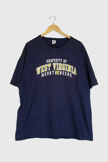 Vintage West Virginia Mountaineers Sparkle T Shirt Sz XL