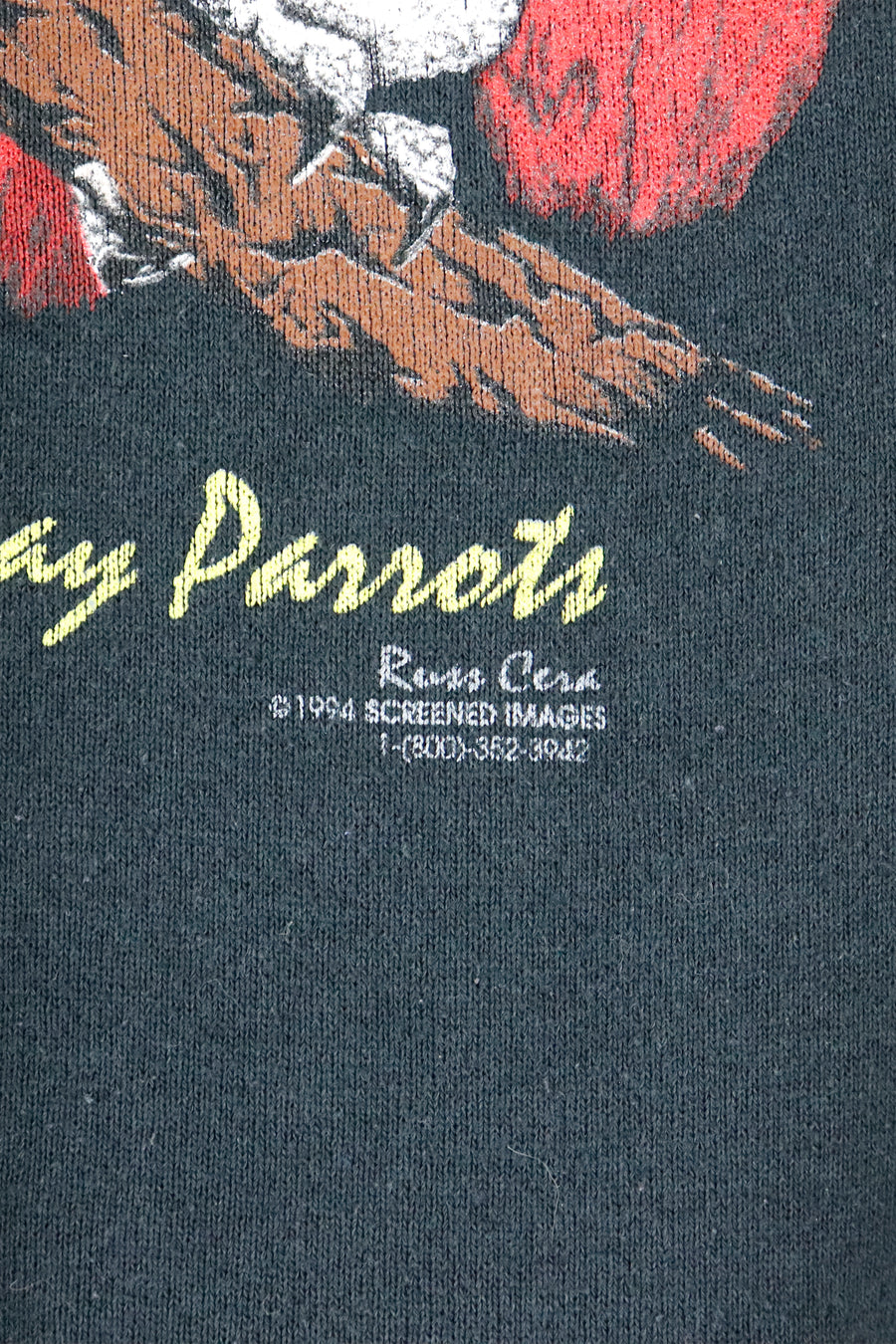 Vintage African Gray Parrots Sweatshirt Sz L