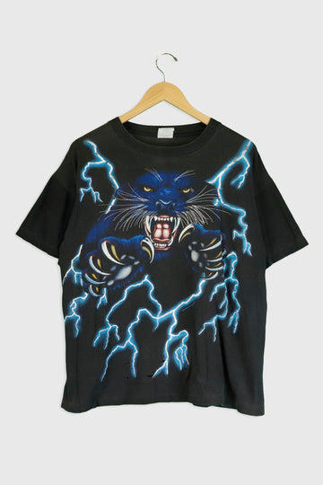 Vintage American Thunder Panther With Lightning T Shirt Sz XL