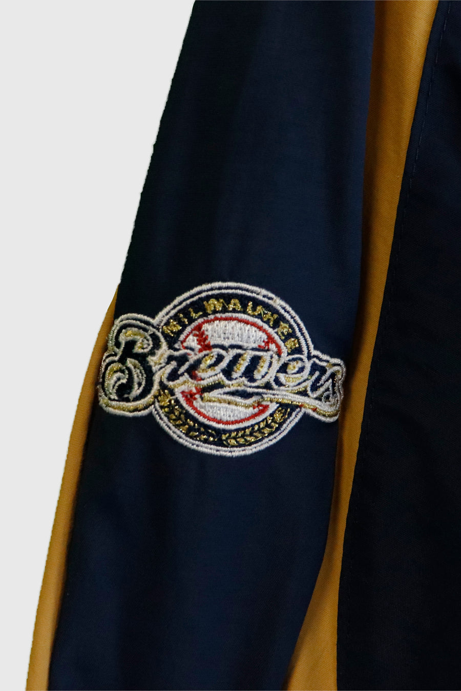 Vintage Milwaukee Brewers Embroidered Warmer Jacket Sz L