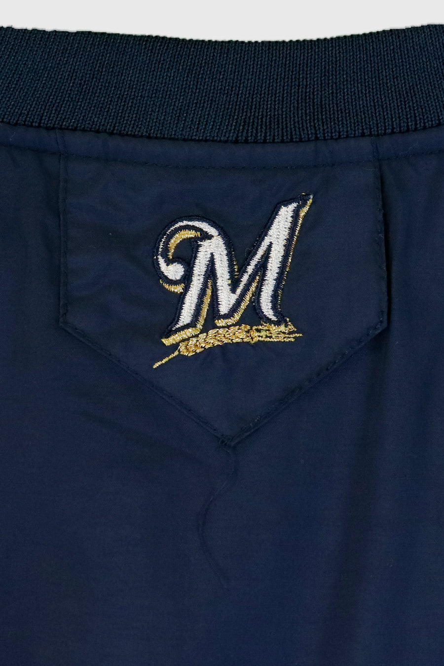 Vintage Milwaukee Brewers Embroidered Warmer Jacket Sz L