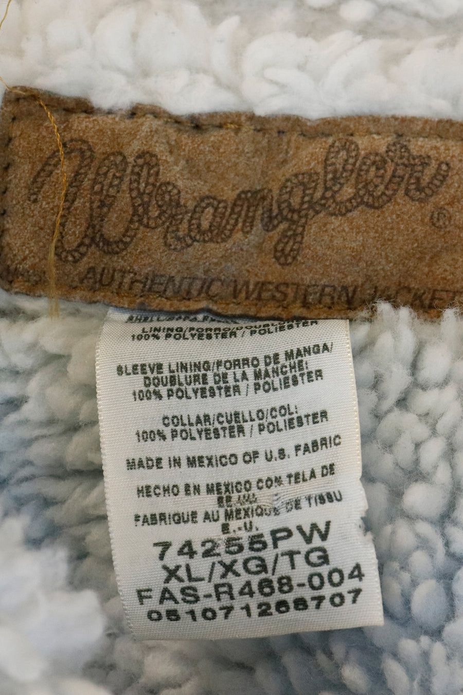 Vintage Wrangler Sherpa Authentic Western Jacket Sz XL