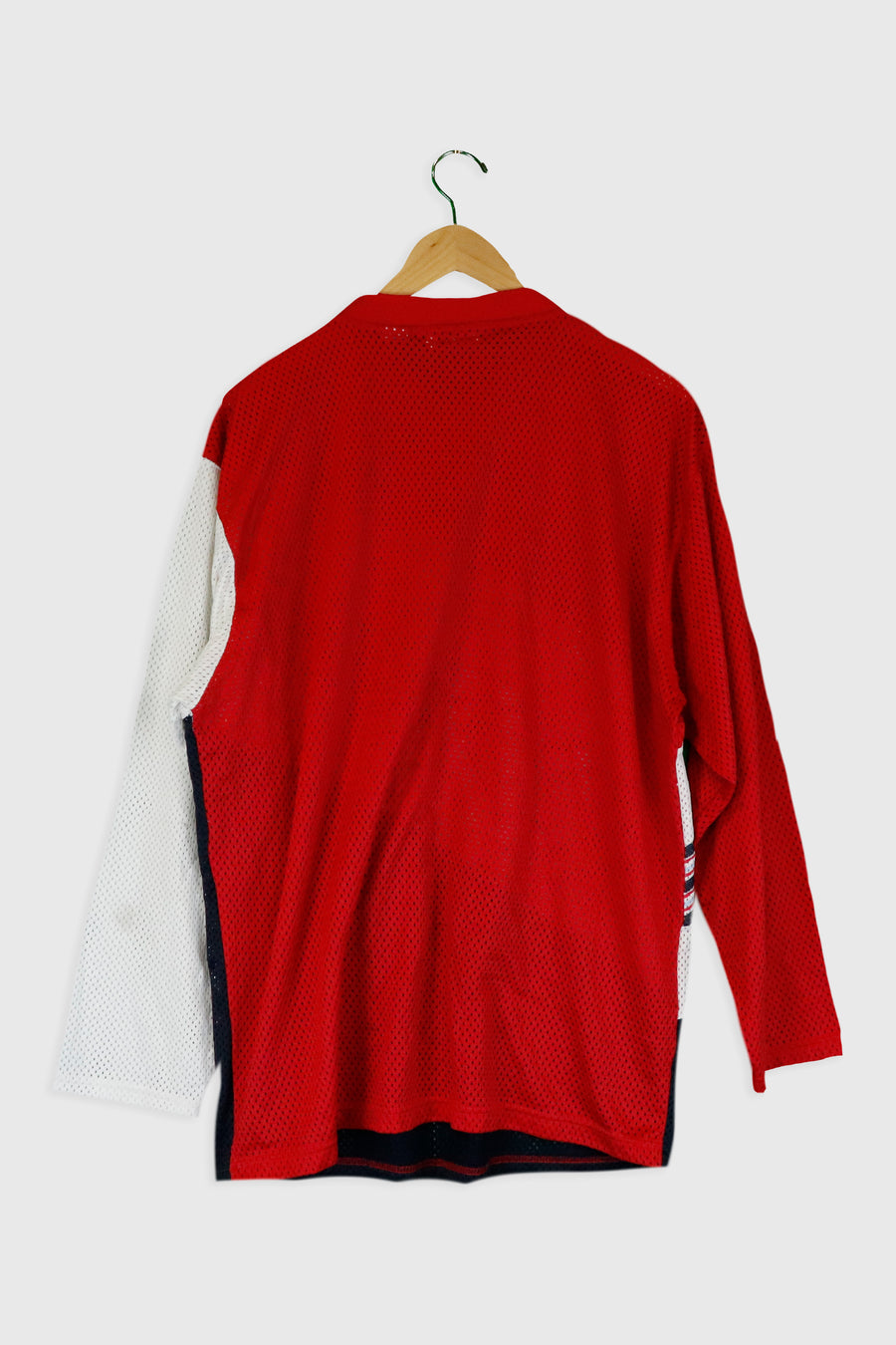 Vintage Fila Mesh Tricoloured Long Sleeve Jersey Sz L