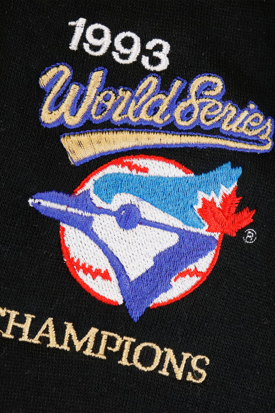 Vintage 1993 MLB Blue Jays World Series Champions Quarter Zip Sweatshirt Sz O/S