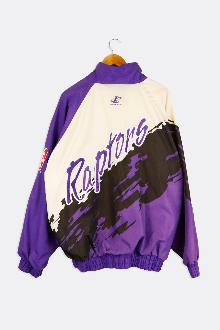 Vintage NBA Toronto Raptors Warm Up Full Zip Embroided Logo And Lettering Jacket Outerwear Sz XL