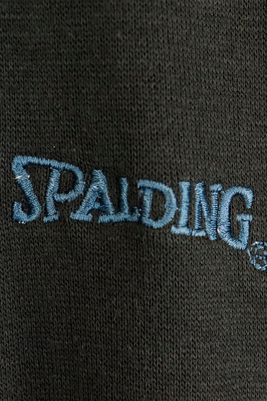 Vintage Spalding Embroidered Patch Multi Color Full Zip Quarter Collar XL