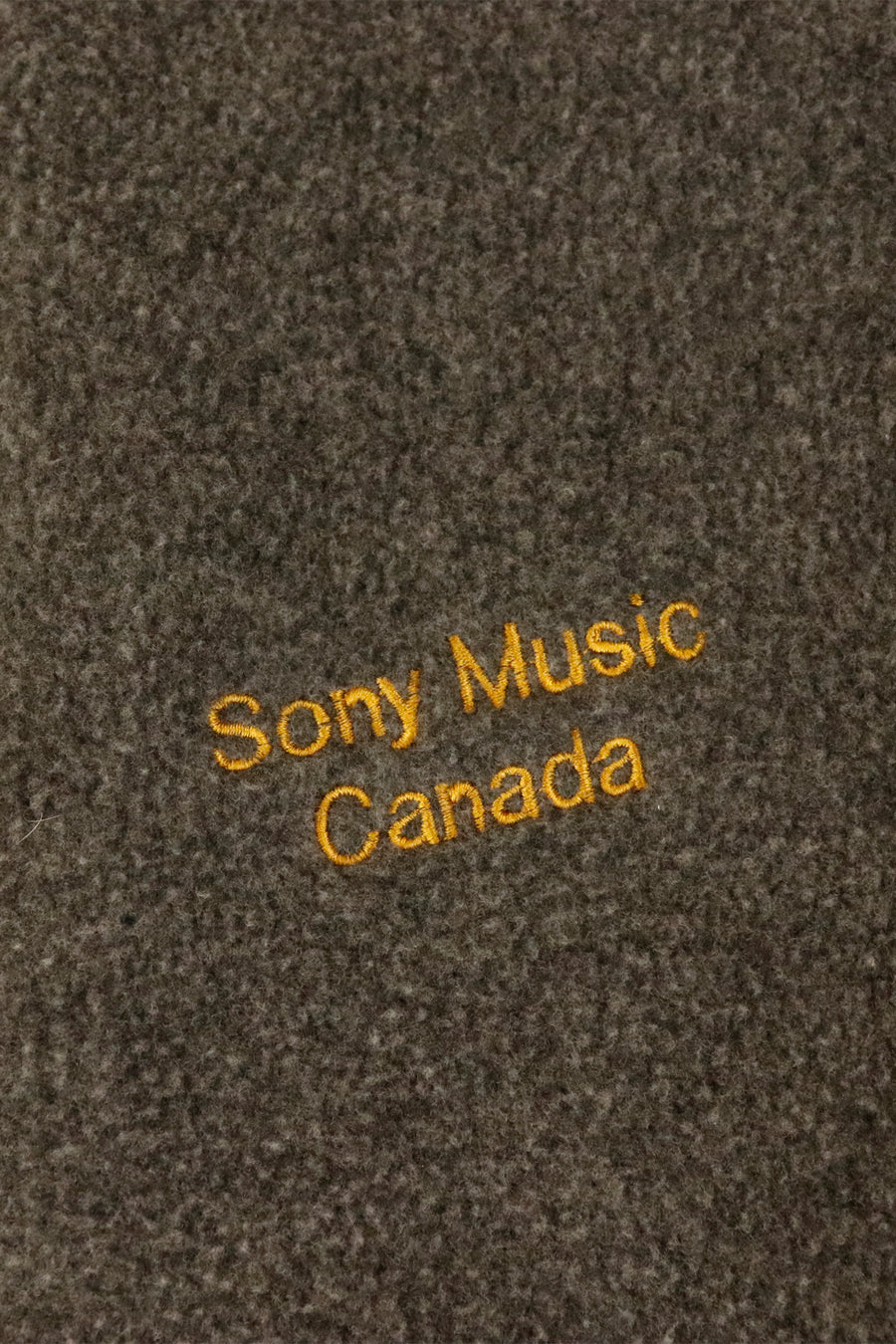 Vintage Reversible Sony Music Celine The Color Of My Love Grey Fleece/ Purple Gold Full Zip Jacket