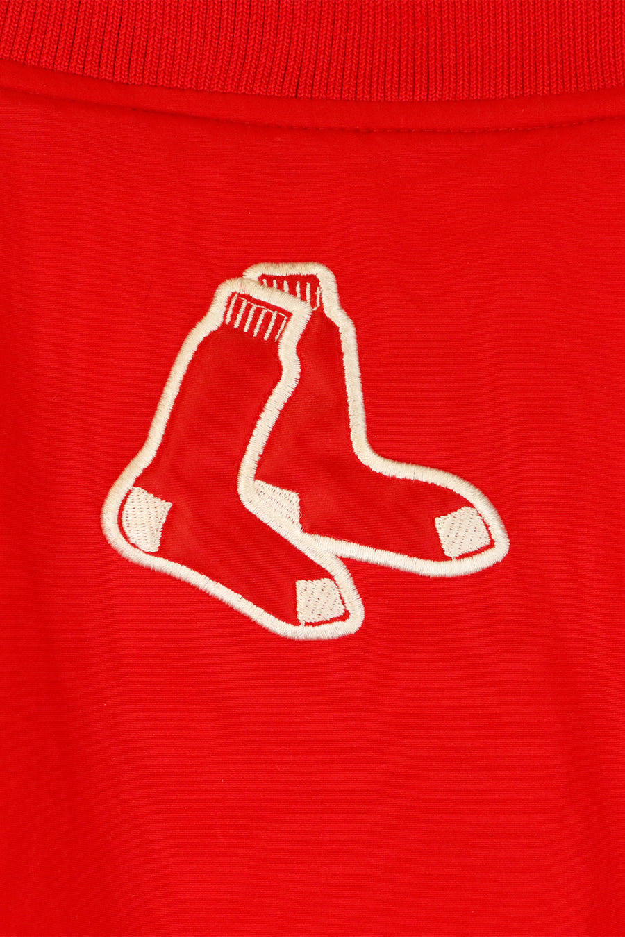 Vintage MLB Boston Red Socks Full Button Up Puff Lightweight Baseball Jacket Sz M