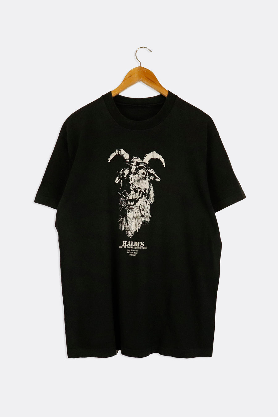 Vintage Kaldi's Bookstore Cincinnati Goofy Goat Graphic T Shirt