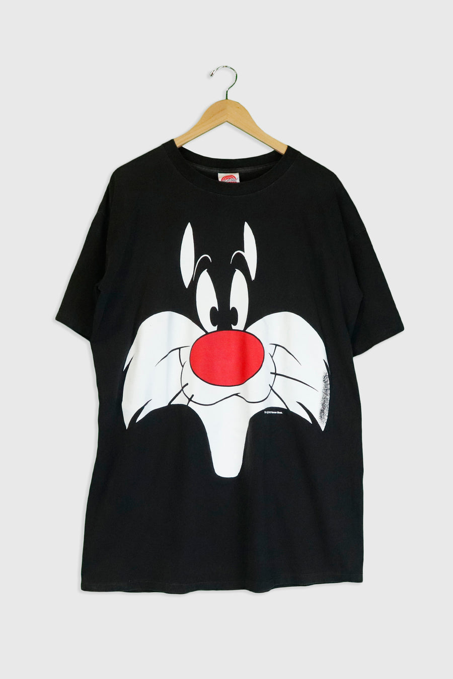 Vintage 1992 Warner Bros Looney Tunes Sylvester The Cat T Shirt Sz XL